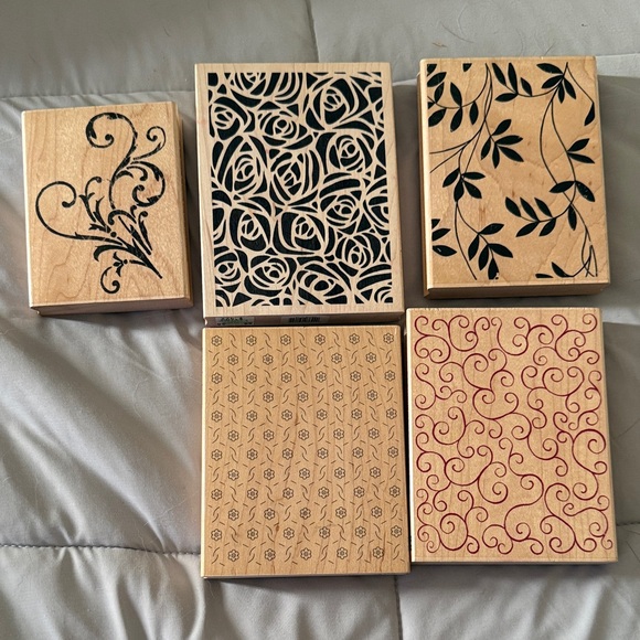 Hero Arts Other - Decorative Wooden Stamps Set